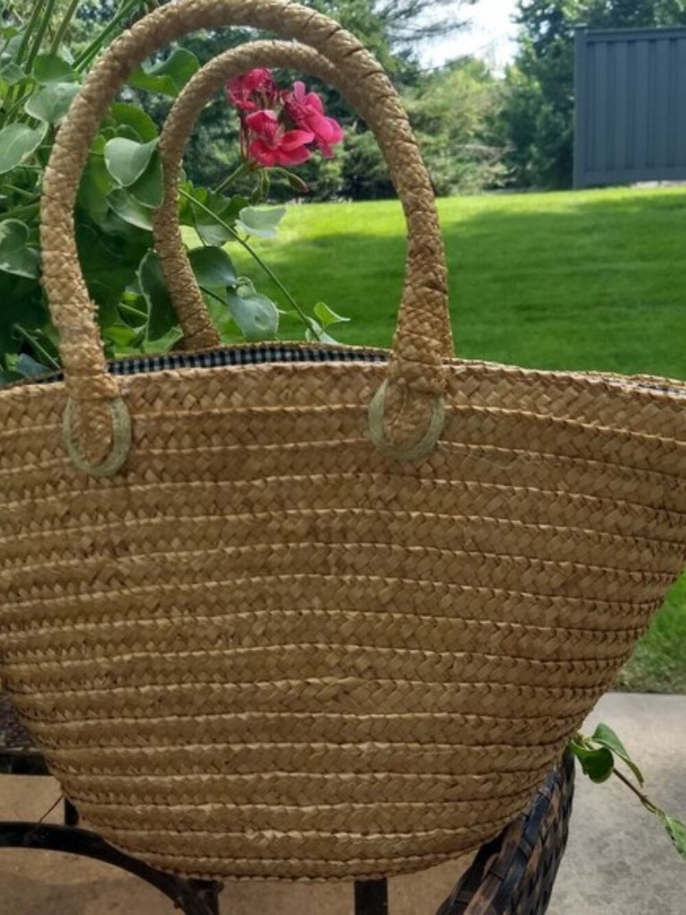 Summer Woven Straw Tote.